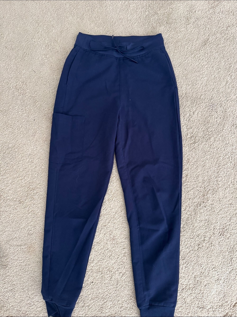 Women's Navy Scrub High Waisted Jogger